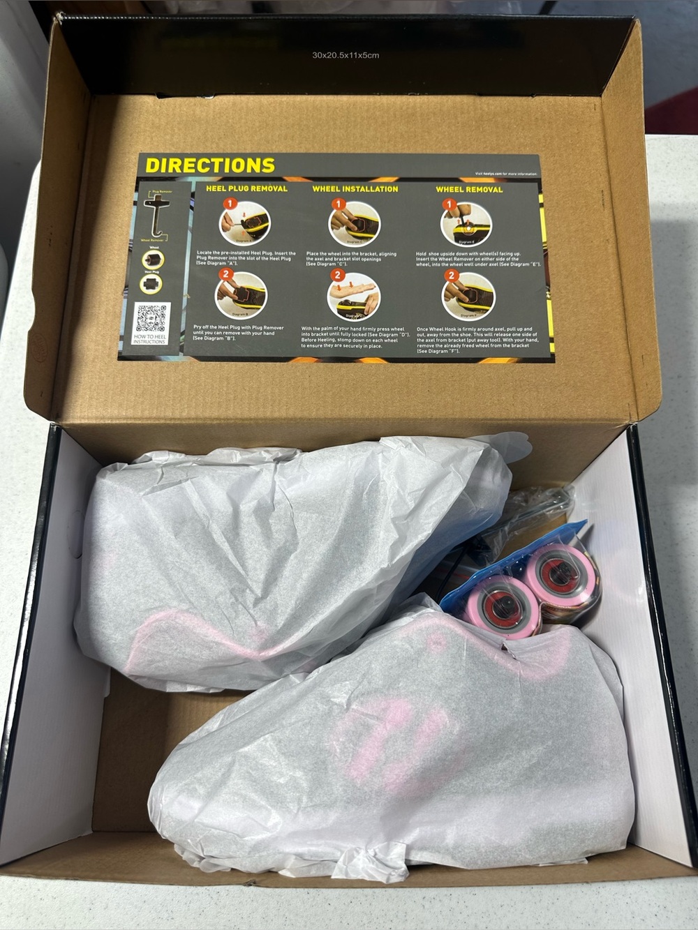 Heelys Voyager Pink/Grey Skate Shoe NWT - Picture 9 of 9